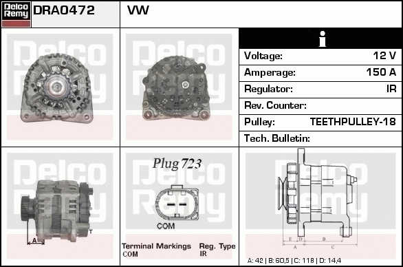 Alternateur Remanufactured REMY (Light Duty)