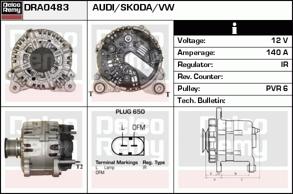 Alternateur Remanufactured REMY (Light Duty)