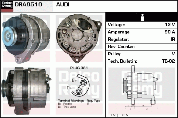 Alternateur Remanufactured REMY (Light Duty)