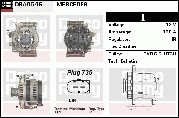 Alternateur Remanufactured REMY (Light Duty)