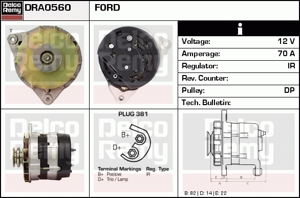 Alternateur Remanufactured REMY (Light Duty)