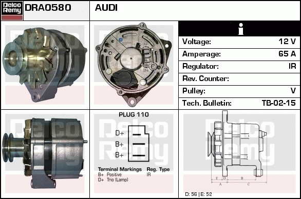 Alternateur Remanufactured REMY (Light Duty)