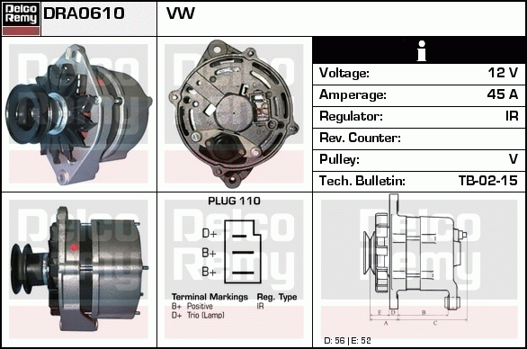 Alternateur Remanufactured REMY (Light Duty)