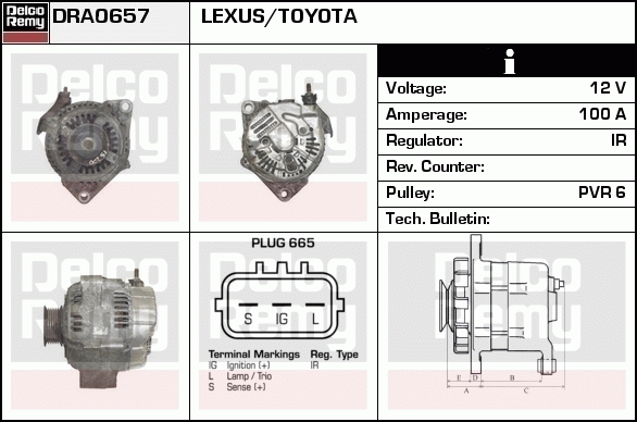 Alternateur Remanufactured REMY (Light Duty)