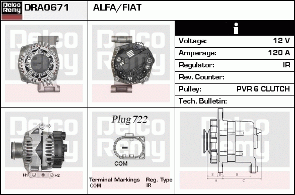 Alternateur Remanufactured REMY (Light Duty)