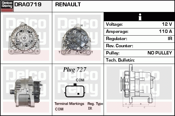 Alternateur Remanufactured REMY (Light Duty)