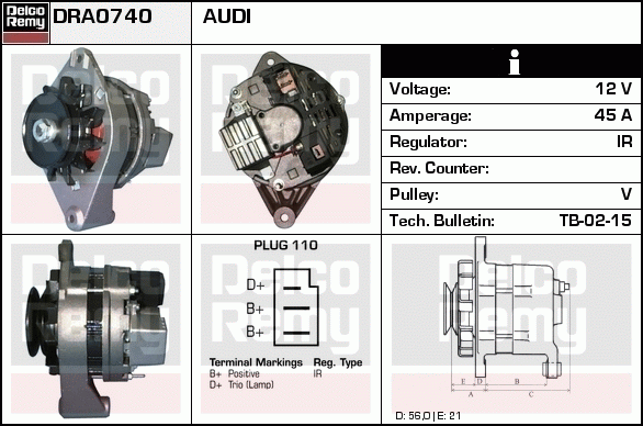 Alternateur Remanufactured REMY (Light Duty)