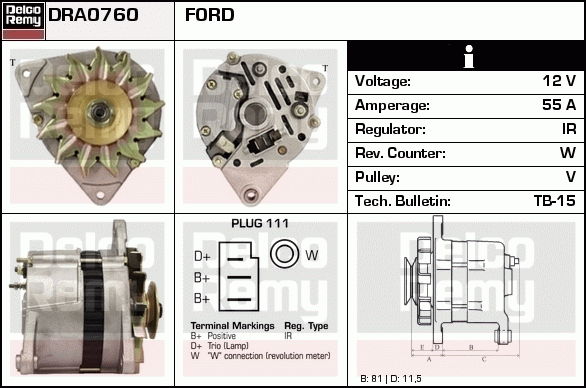 Alternateur Remanufactured REMY (Light Duty)