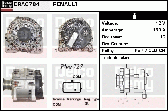 Alternateur Remanufactured REMY (Light Duty)