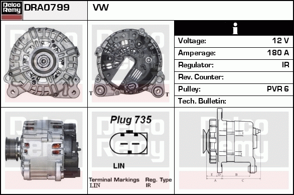 Alternateur Remanufactured REMY (Light Duty)