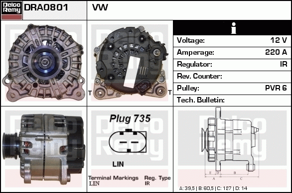 Alternateur Remanufactured REMY (Light Duty)