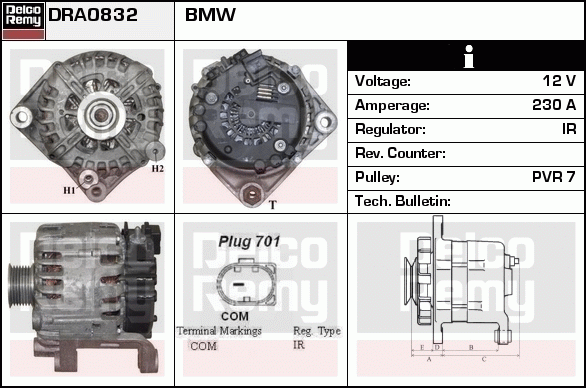 Alternateur Remanufactured REMY (Light Duty)