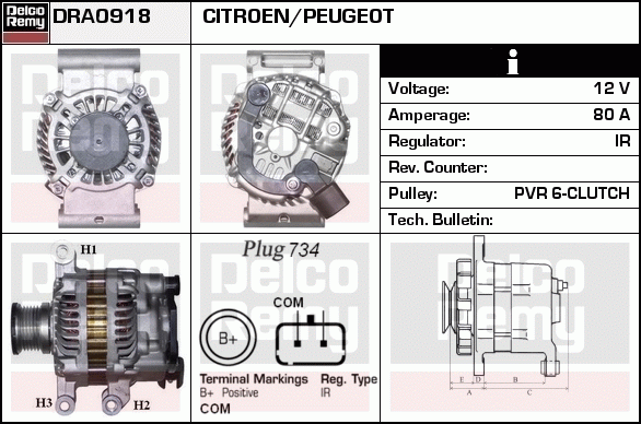 Alternateur Remanufactured REMY (Light Duty)