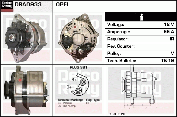 Alternateur Remanufactured REMY (Light Duty)