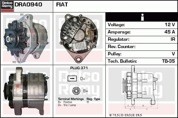 Alternateur Remanufactured REMY (Light Duty)