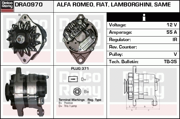 Alternateur Remanufactured REMY (Light Duty)