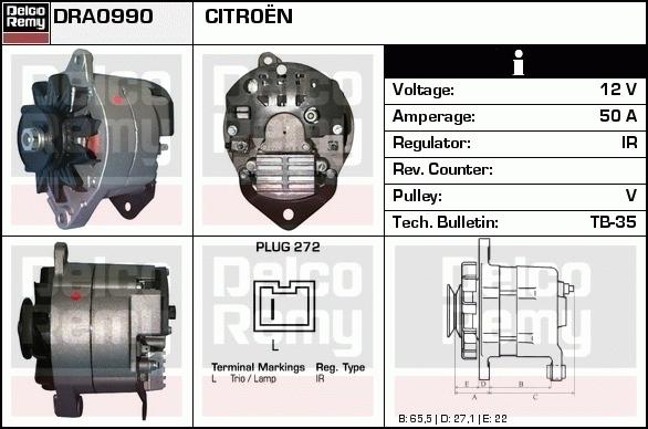 Alternateur Remanufactured REMY (Light Duty)