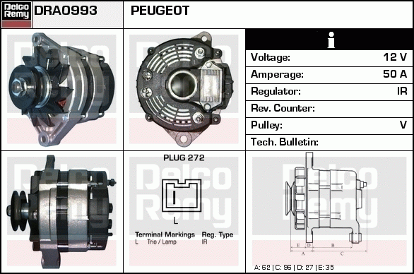 Alternateur Remanufactured REMY (Light Duty)