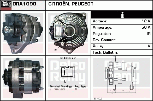 Alternateur Remanufactured REMY (Light Duty)