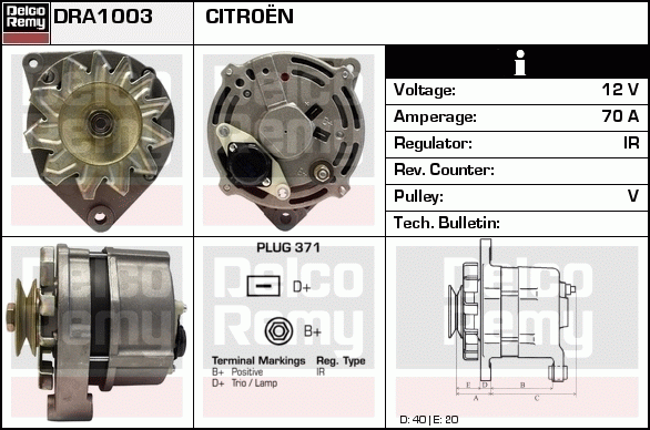 Alternateur Remanufactured REMY (Light Duty)