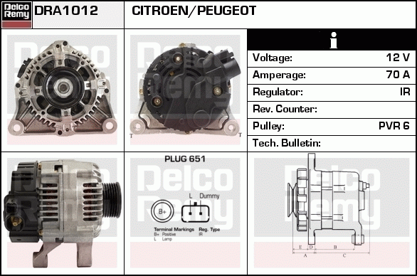 Alternateur Remanufactured REMY (Light Duty)