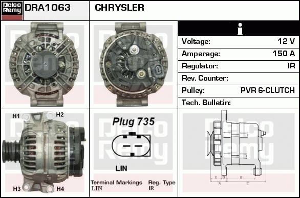 Alternateur Remanufactured REMY (Light Duty)
