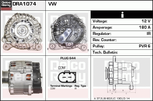 Alternateur Remanufactured REMY (Light Duty)