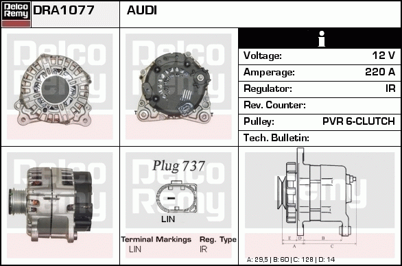 Alternateur Remanufactured REMY (Light Duty)