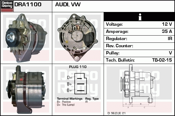 Alternateur Remanufactured REMY (Light Duty)