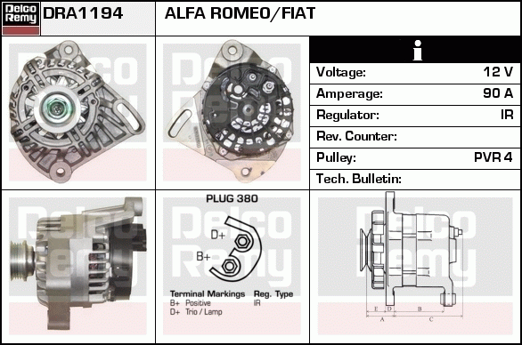 Alternateur Remanufactured REMY (Light Duty)