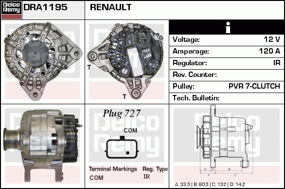 Alternateur Remanufactured REMY (Light Duty)