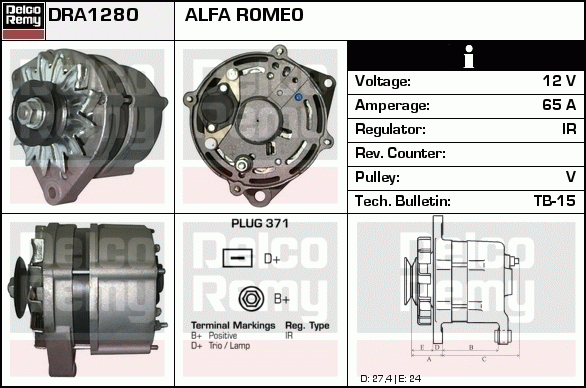 Alternateur Remanufactured REMY (Light Duty)