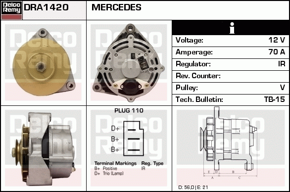 Alternateur Remanufactured REMY (Light Duty)