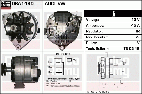 Alternateur Remanufactured REMY (Light Duty)