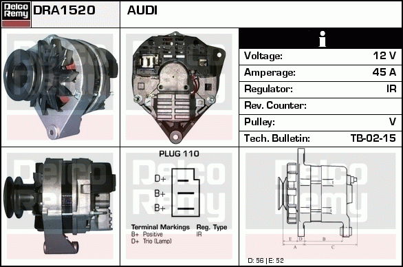 Alternateur Remanufactured REMY (Light Duty)