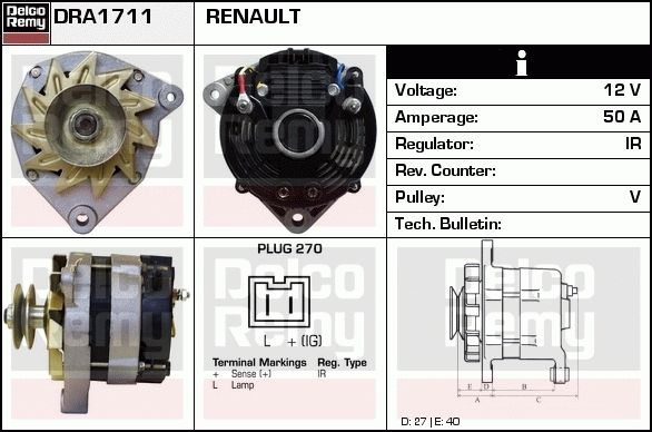 Alternateur Remanufactured REMY (Light Duty)