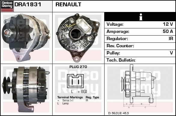 Alternateur Remanufactured REMY (Light Duty)