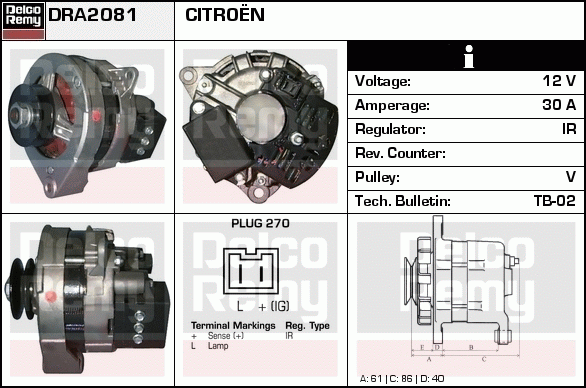 Alternateur Remanufactured REMY (Light Duty)