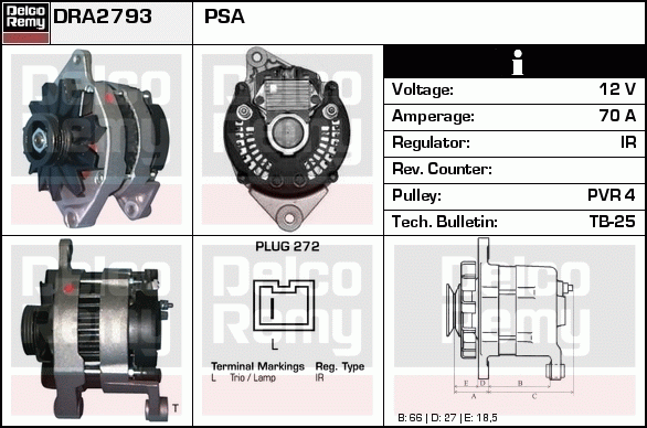 Alternateur Remanufactured REMY (Light Duty)