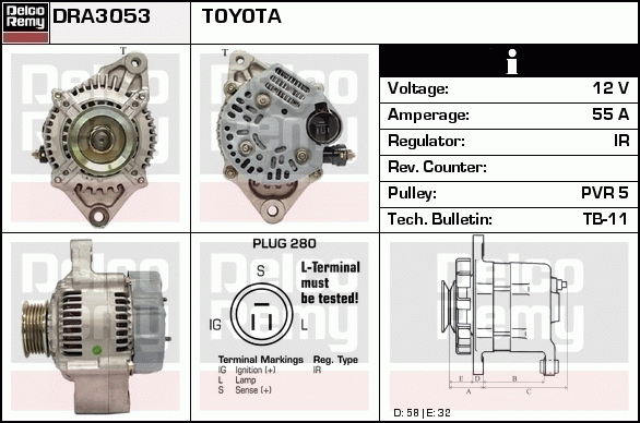 Alternateur Remanufactured REMY (Light Duty)