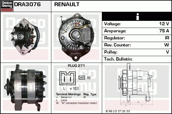 Alternateur Remanufactured REMY (Light Duty)