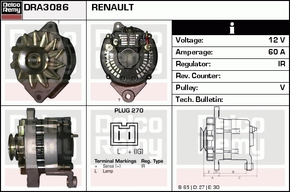 Alternateur Remanufactured REMY (Light Duty)