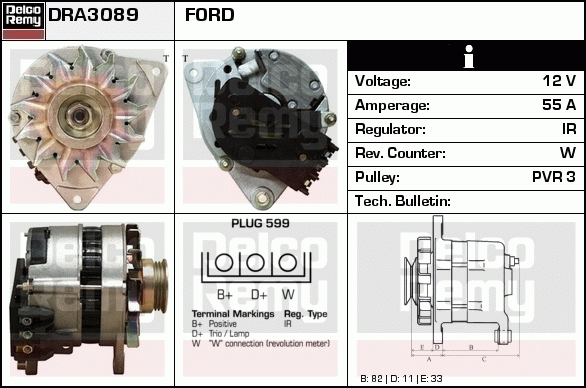 Alternateur Remanufactured REMY (Light Duty)