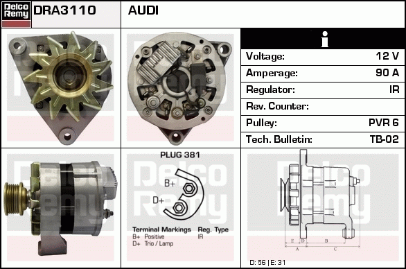 Alternateur Remanufactured REMY (Light Duty)