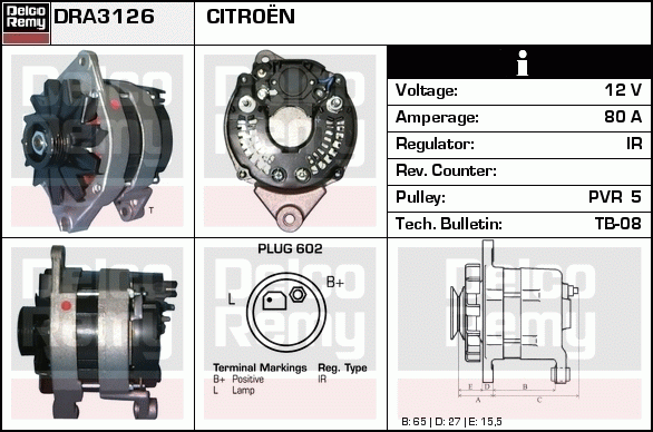 Alternateur Remanufactured REMY (Light Duty)