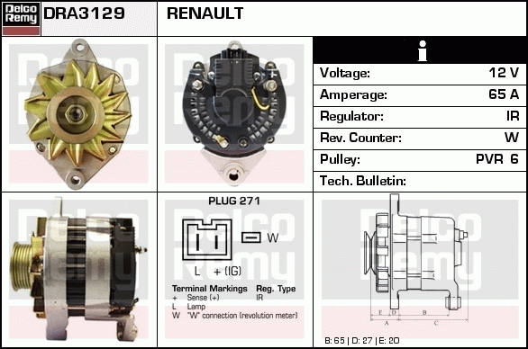 Alternateur Remanufactured REMY (Light Duty)