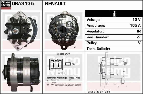 Alternateur Remanufactured REMY (Light Duty)