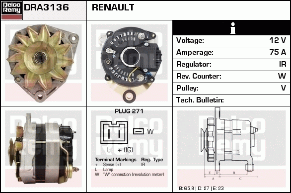 Alternateur Remanufactured REMY (Light Duty)