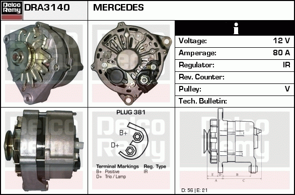 Alternateur Remanufactured REMY (Light Duty)