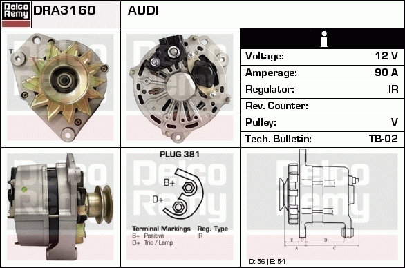 Alternateur Remanufactured REMY (Light Duty)